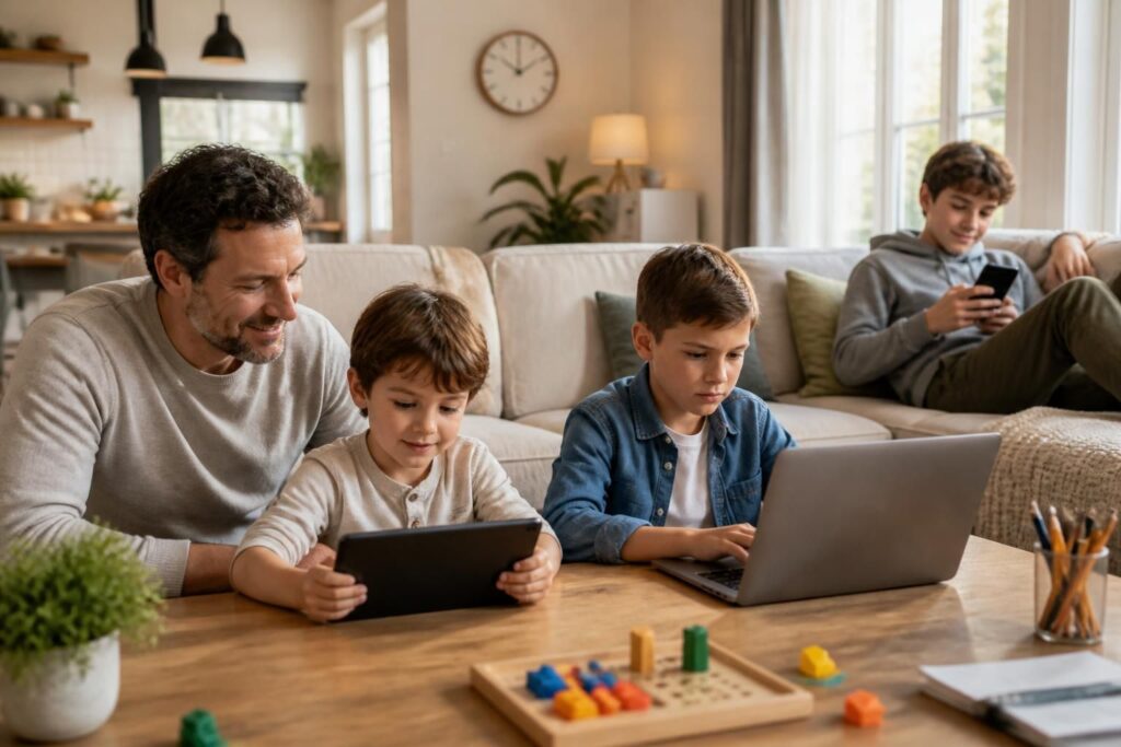 découvrez comment gérer l'utilisation des écrans chez les enfants selon leur âge, avec des conseils pratiques pour éviter les conflits et instaurer des règles bienveillantes.