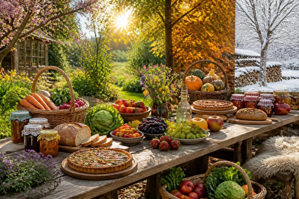 découvrez comment manger au rythme des saisons avec notre guide complet sur le locavorisme et le fait-maison pour une alimentation saine, durable et savoureuse.
