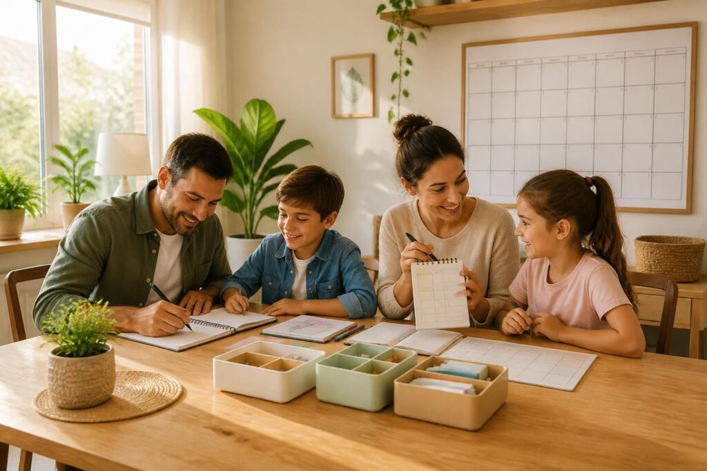 découvrez comment organiser efficacement votre semaine en famille grâce à un planning clair, une répartition des tâches adaptée, et profitez d'une ambiance sereine au quotidien.