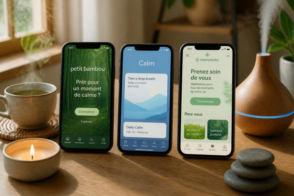 découvrez les meilleures applications de méditation comme petit bambou, calm et namatata pour trouver celle qui correspond le mieux à vos besoins de relaxation et bien-être.