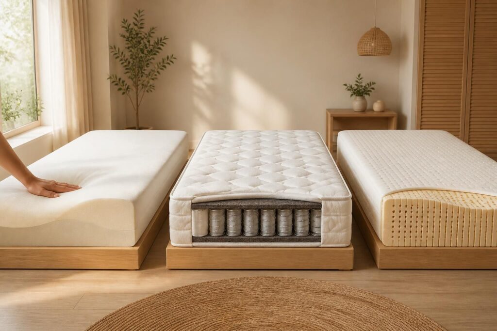 découvrez notre guide d'achat complet pour choisir le matelas idéal : mémoire de forme, ressorts ou latex, trouvez le confort adapté à vos besoins et améliorez votre sommeil.