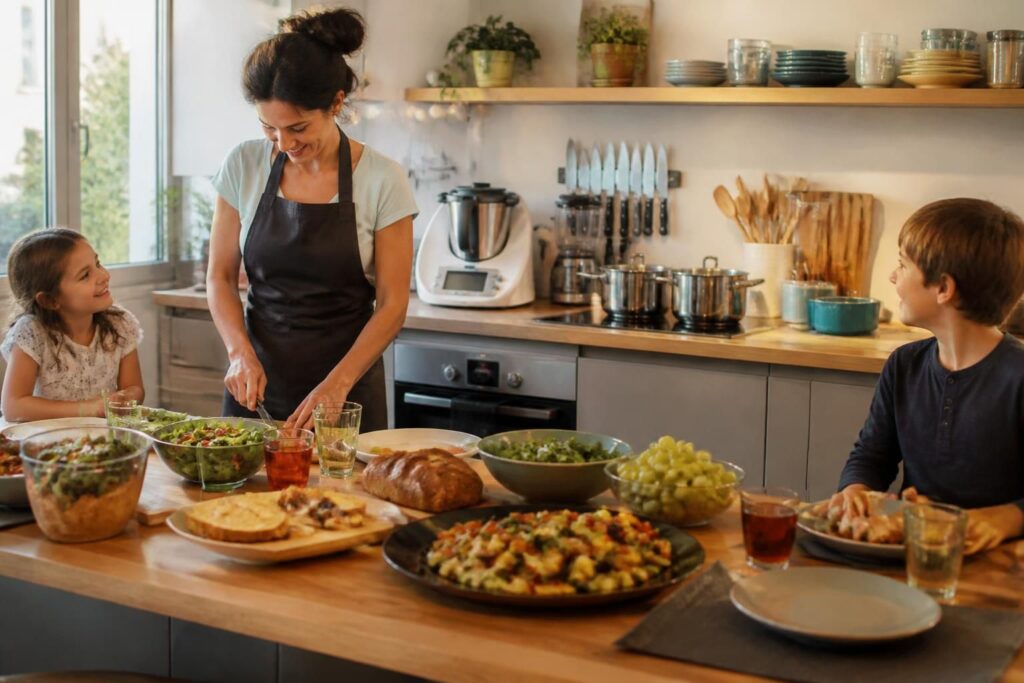 découvrez nos conseils pour bien équiper votre cuisine et organiser vos repas quotidiens afin de cuisiner facilement pour toute la famille.