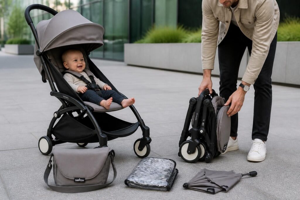 découvrez notre avis complet sur la poussette babyzen yoyo : poids, accessoires essentiels et guide de pliage détaillé pour faciliter vos déplacements avec bébé.