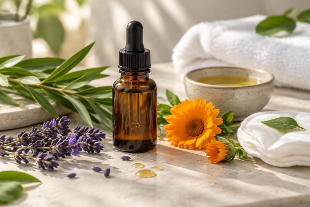 Huile essentiel antibiotique : usages naturels pour infections et soins de la peau