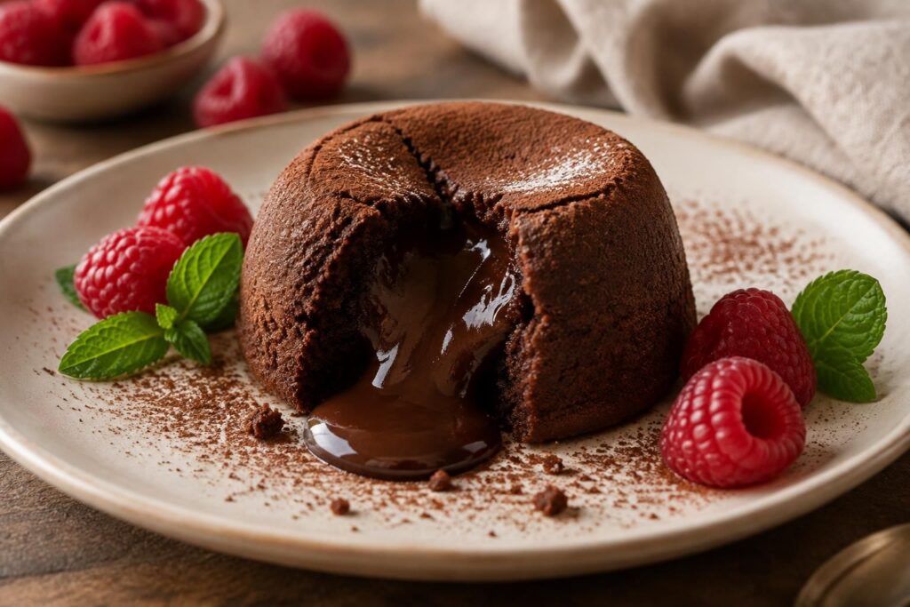 découvrez nos recettes de moelleux au chocolat et à la framboise, un dessert raffiné qui allie intensité chocolatée, cœur fondant et notes fruitées.