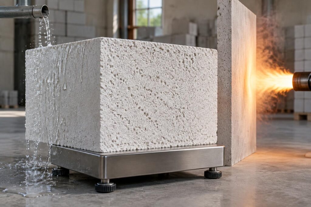 découvrez la résistance du béton cellulaire à l’eau, au poids et à la chaleur, ainsi que ses performances et ses limites.