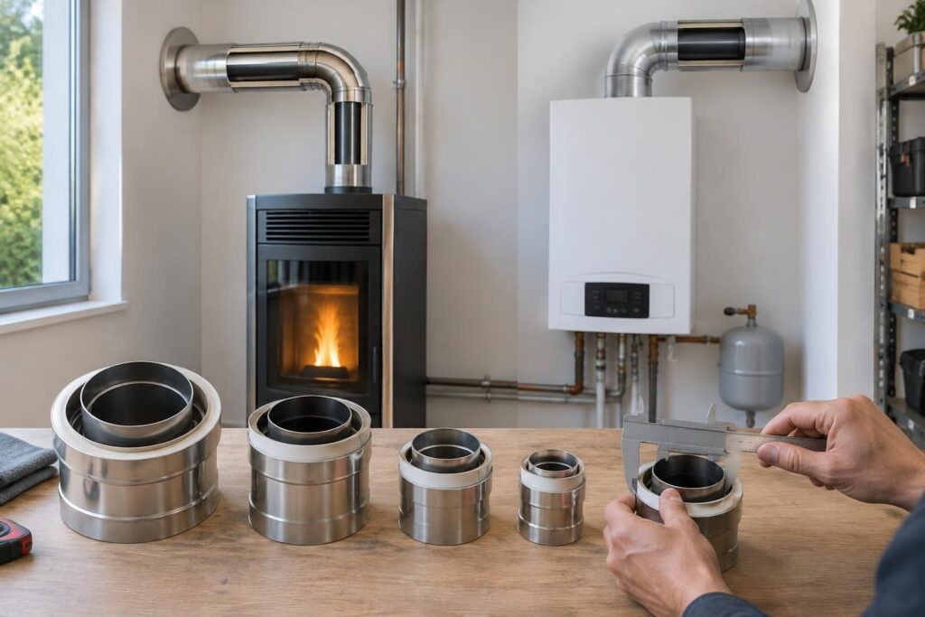 découvrez comment choisir la bonne dimension de conduit ventouse pour votre poêle à granulés ou votre chaudière à gaz, en tenant compte des exigences de sécurité et de performance.