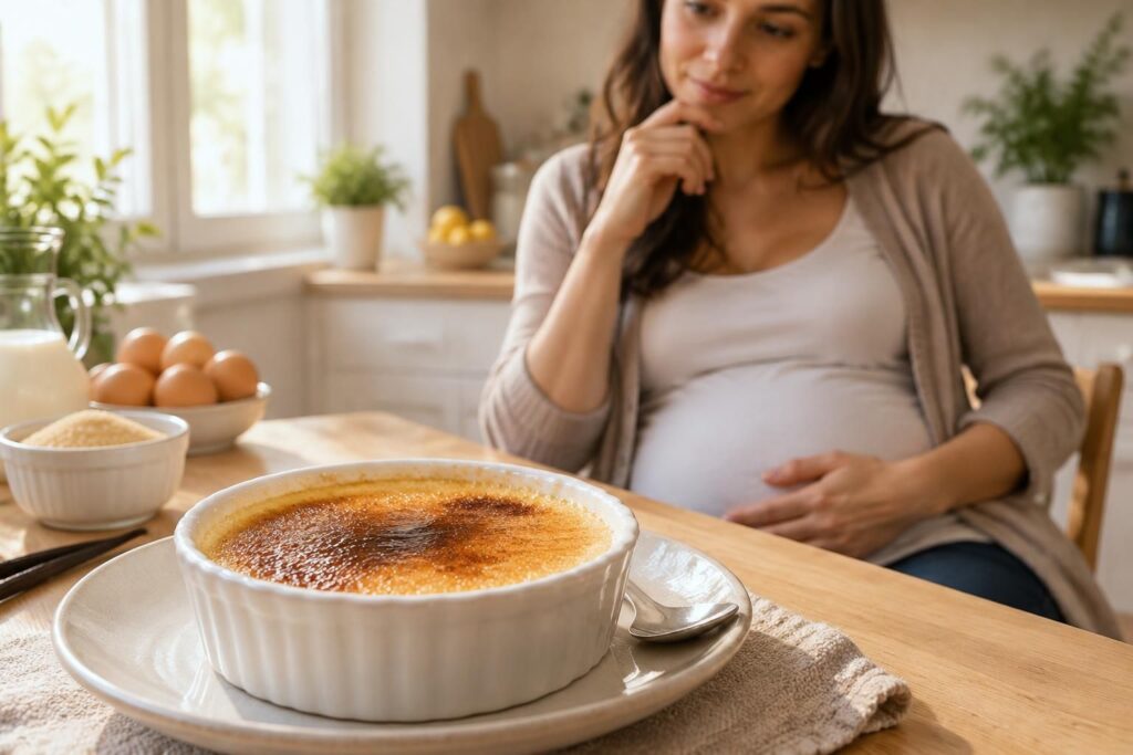 crème brûlée enceinte : est-elle sans risque face à la toxoplasmose ?