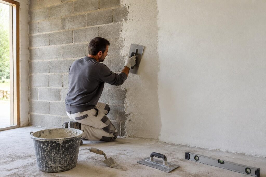 mur parpaing enduit chaux ou blanc : conseils pour un enduit réussi et durable